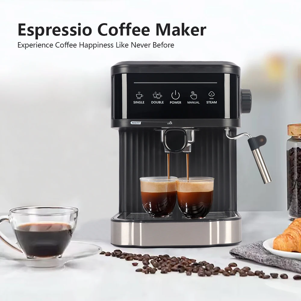 Vintage Style Espresso Coffee Machine Automatic Smart Portable Coffee Makers