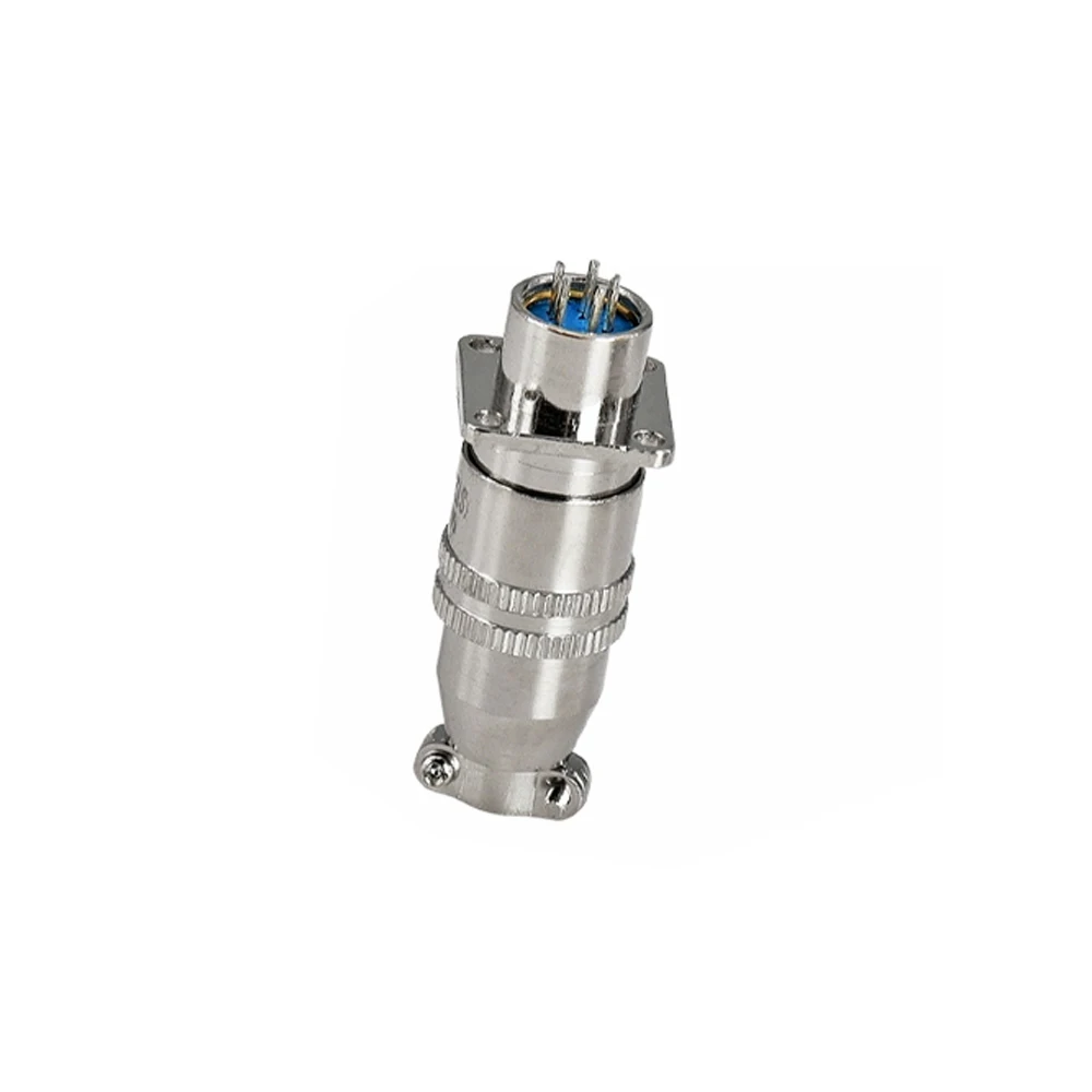 1 Set XS12 Square Flange Aviation Plug Socket 12mm Various Pin Configurations Aviation Connectors for Electrical Wiring