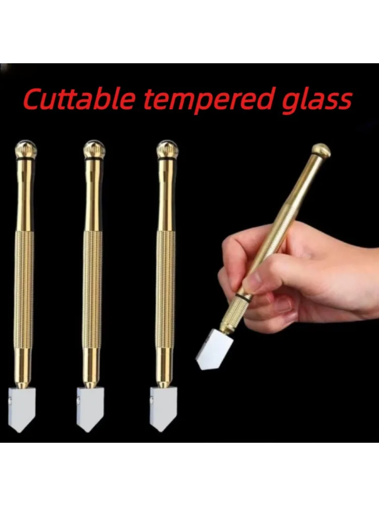 Easy to use and carry Glass Cutter Diamond Cutter 175mm Anti-Skid Handle Cutting Tool For Glass Diamonds And Minerals