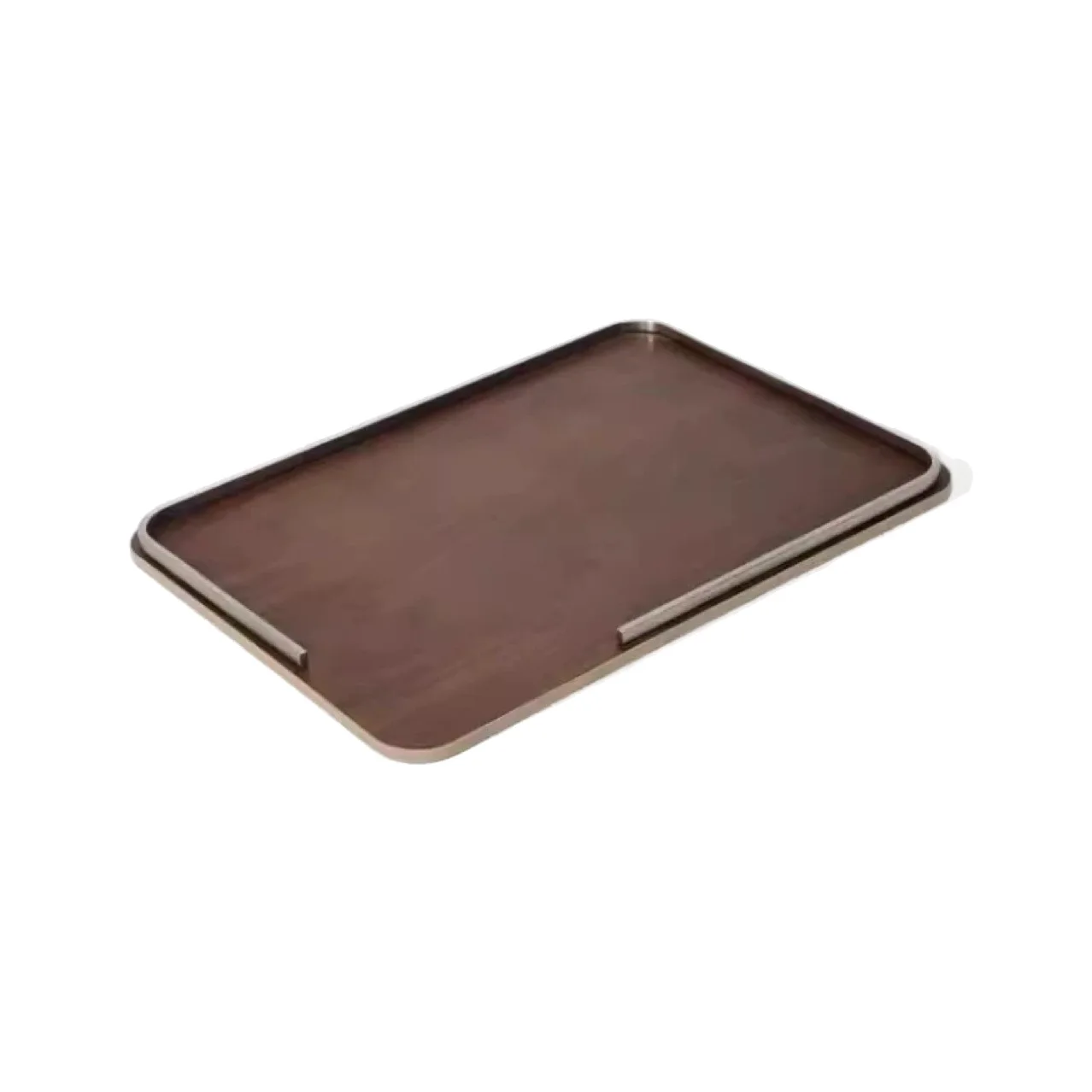 Simple style high-end walnut log color tray tissue box home soft decoration hotel living room coffee table table table ornaments