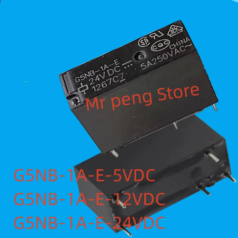 5pcs   New original   G5NB-1A-E- 5VDC 12VDC 24VDC DC5V DC12V DC24V 5A