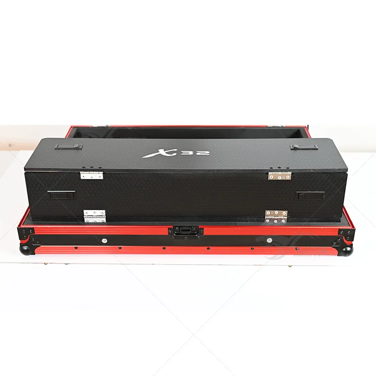 Audio Mixer Flight Case, Fireproof Plywood and Aluminum, Heavy Duty Mixer Case fit for Beringer X32, Equipment Storage Case