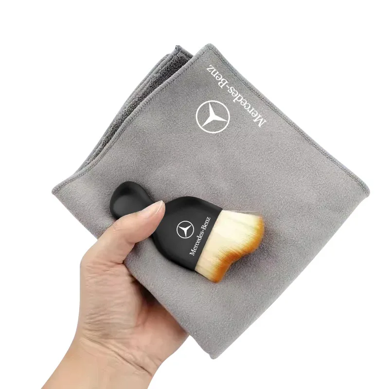 Car Interior Cleaning Soft Brush Car Wash Towel Microfiber Cleaning Rag Cloth For Mercedes Benz AMG W211W168 W213 W205 W210 W124