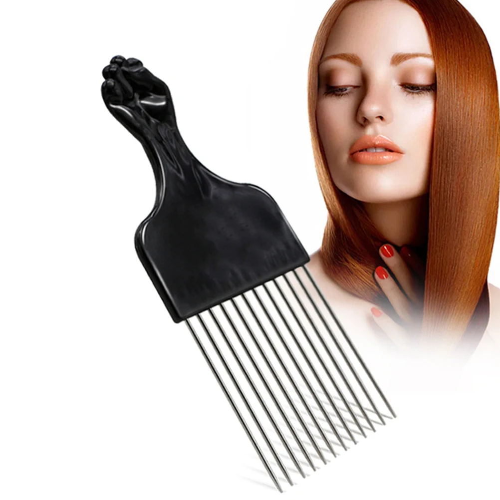

2Pcs Stainless Steel Wide Tooth Comb Extra Wide Spaced Teeth Detangling Comb for Thick Hair Male Hairdresser Styling Barber Hair