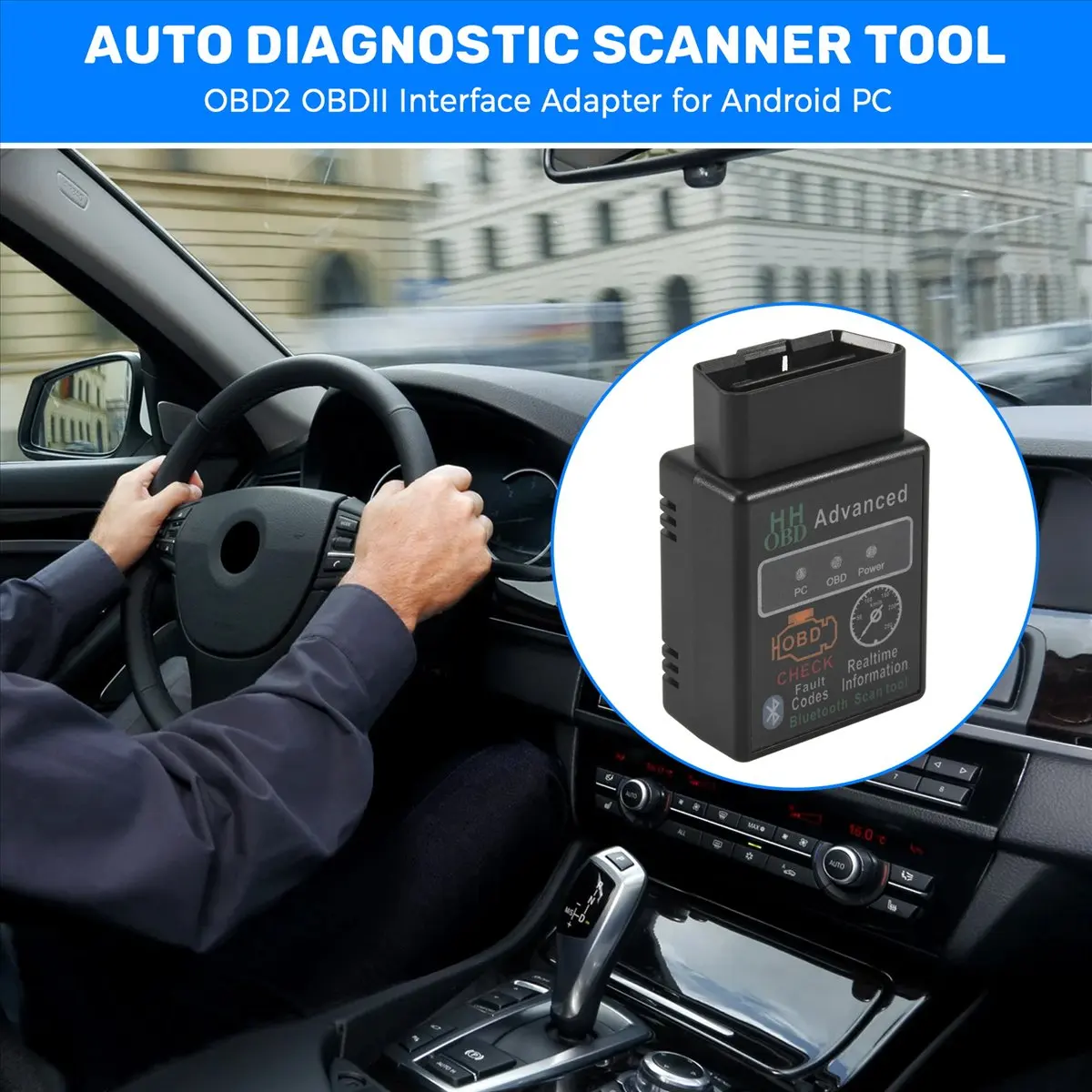 Super Sale OBD ELM327 CAN BUS Check Engine Car Bluetooth Auto Diagnostic Scanner Tool OBD2 OBDII Interface Adapter for Android P