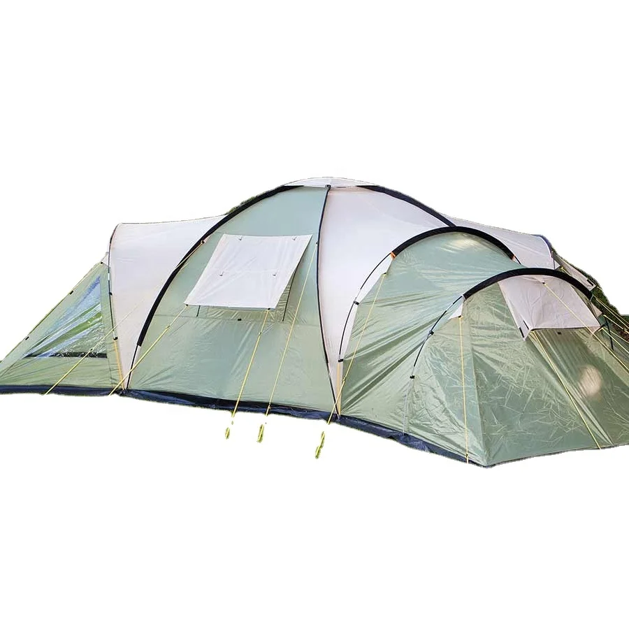 

du-Morningstar Family Travel Tent for Outdoor Camping 4-8 People One Room Tunnel Tent#