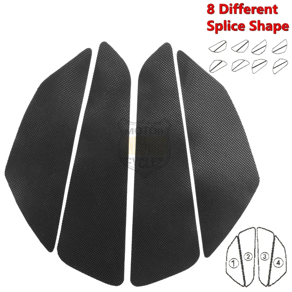 Universal Kraftstoff Tank Traktion Seite Pad Motorrad Gummi Aufkleber Schwarz Gas Knie Grip Schutz Aufkleber Für Honda Yamaha Suzuki CB – Detail 3