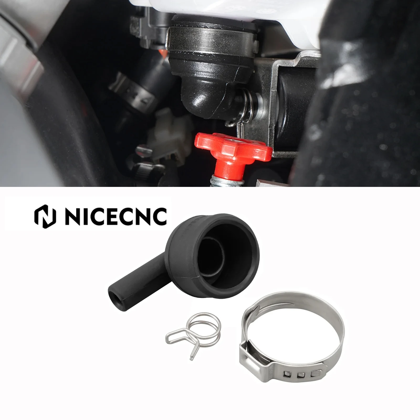 NICECNC Motorcycle Angle Piece Oil Tank For HUSQVARNA TE300 TE250 TE 150 250 300 2023 TE300i TE250i TX300i TE150i 2020-2022