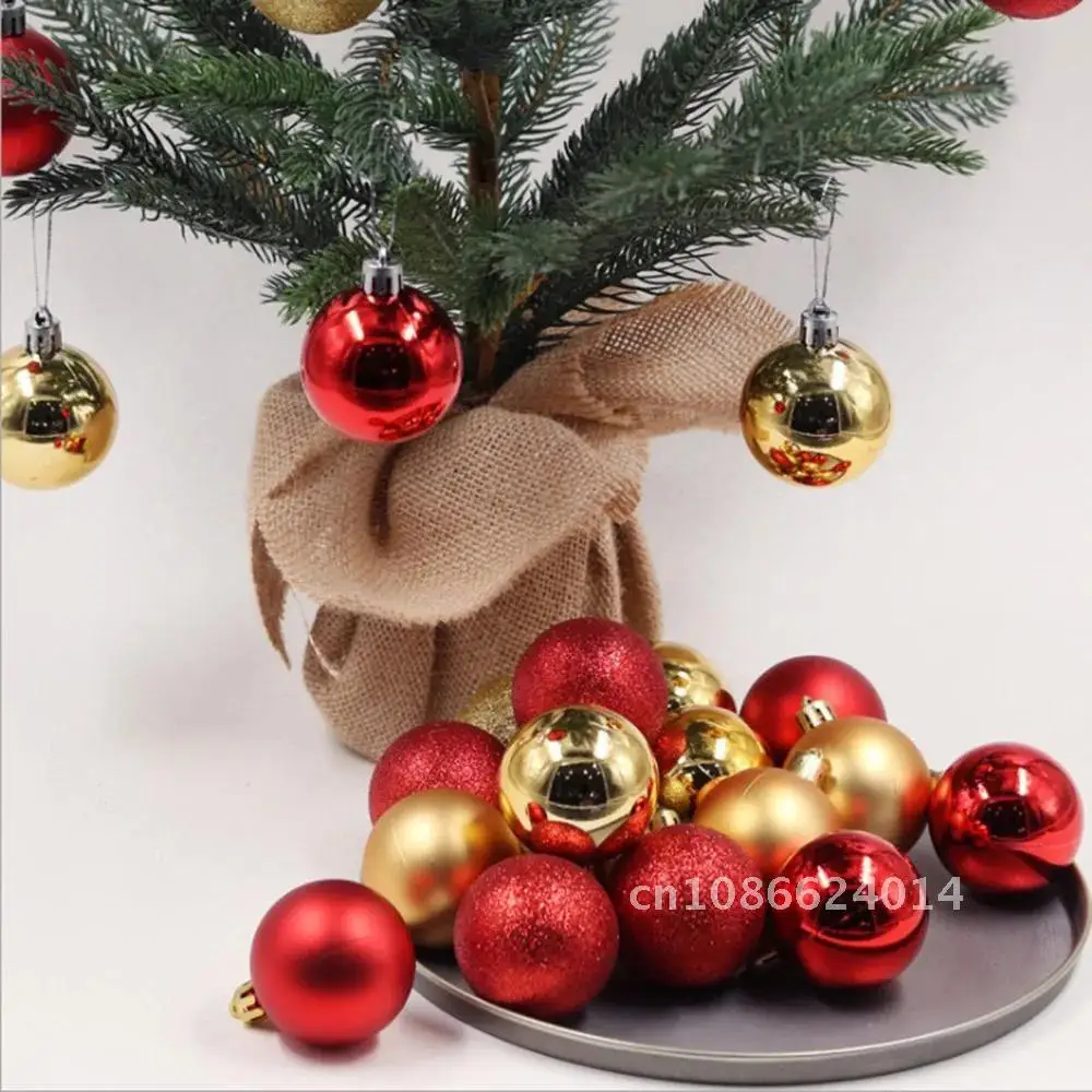 

24pcs Xmas Party Hanging Ball Ornament decorations for Home Christmas decorations Gift Christmas Tree Decor Ball Bauble