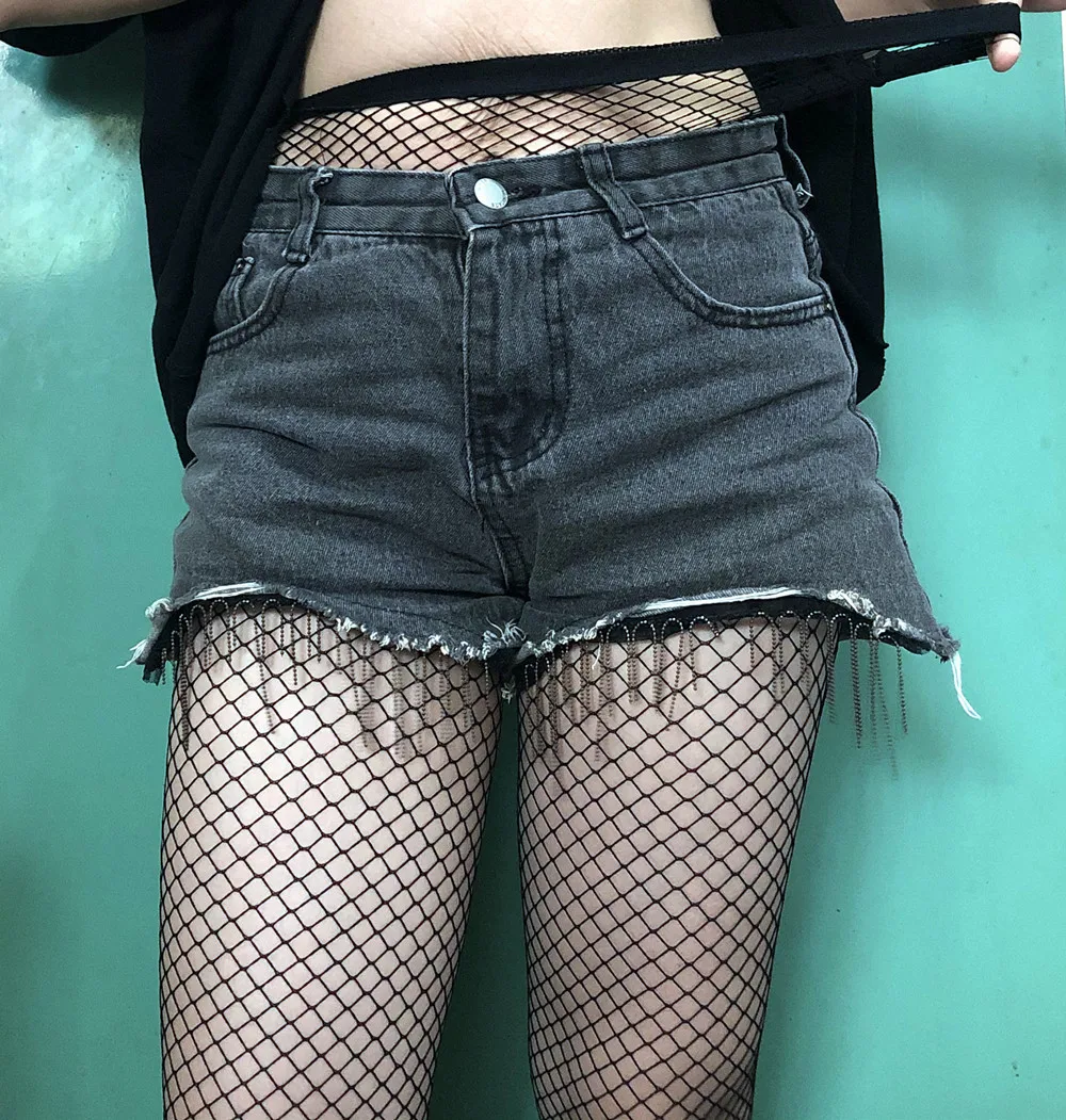 Sexy Frauen Netzstrumpfhose Mehrfarbig Plus Size Strumpf Farbige kleine mittlere große Netzfischnetze Enge Anti-Haken-Nylonstrumpfhose – Detail 8