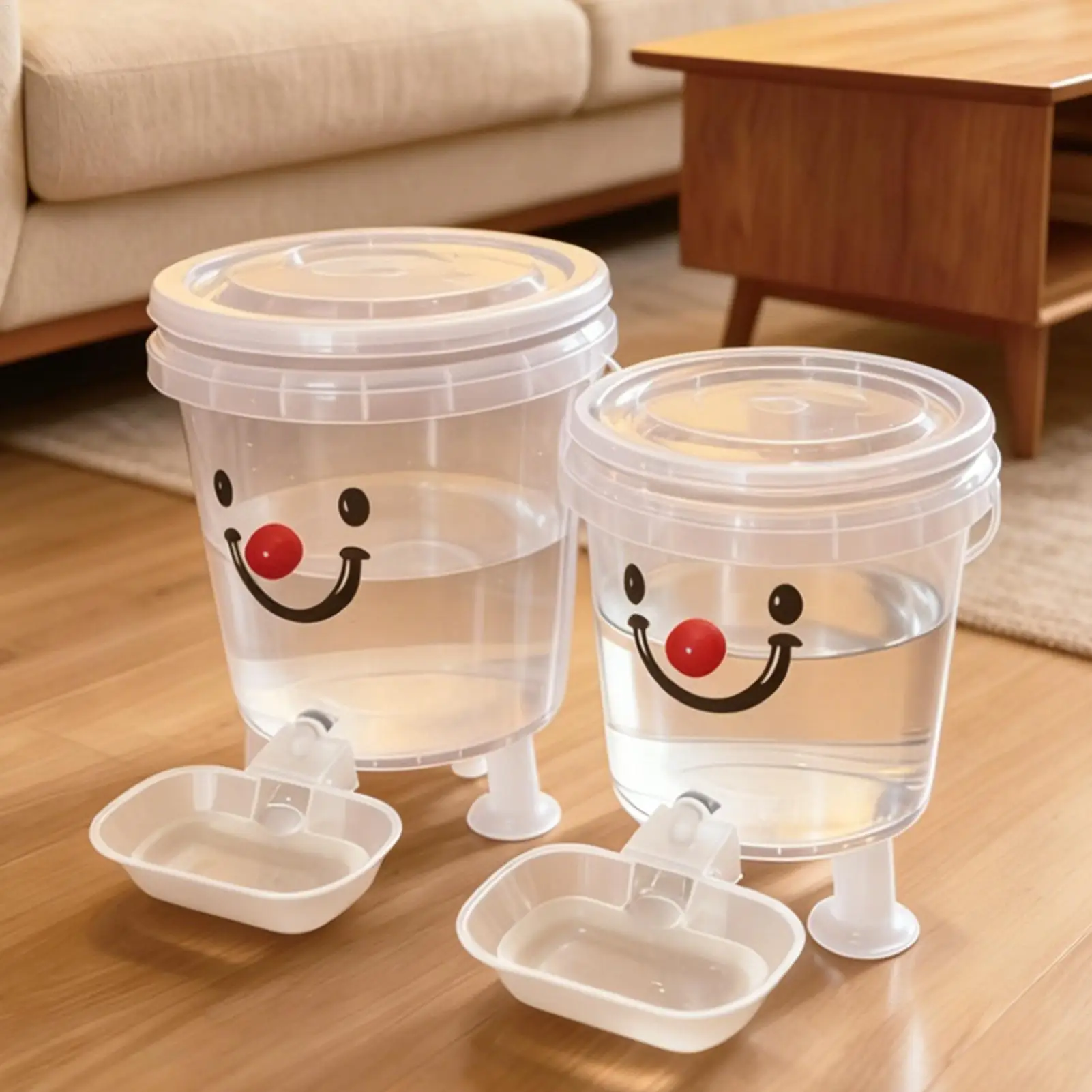 Automatic Dog Water Dispenser Large Capacity Leakproof Visual Waterer Dog Water Bowl Dispenser for Puppy Kitten Pets Animals