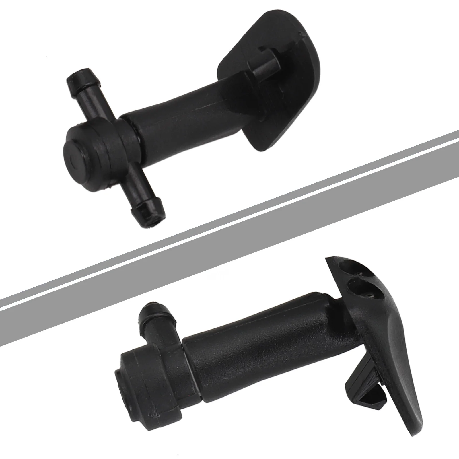 Bicos do lavador de pára-brisa de 3 unidades para Saab 9-3 9-3X 2003-11 12778850 12778849   Spray de água para bico lavador de para-brisa