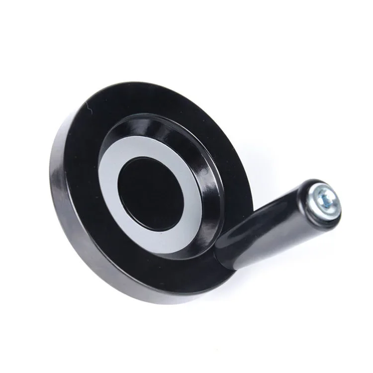 Solid Handwheel Bakelite Black Handwheel Revolving Handle Lathe Machine Control Handwheels with Rotating Handle