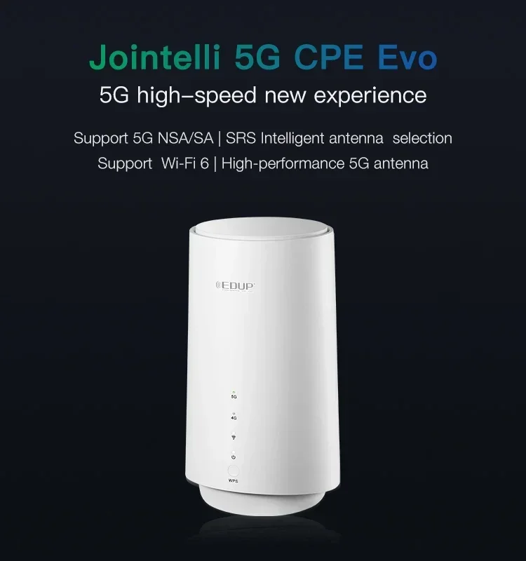 EDUP 4G CPE Router Support Cat19 (LTE 5CA) 32 wifi users WiFi Wireless Router 4G LTE CPE Modem 5G Router with Sim Card Slot