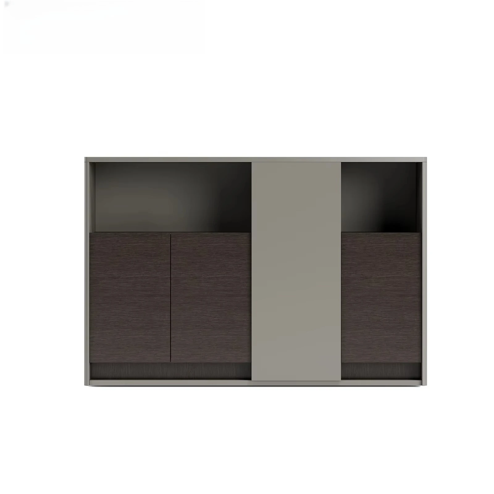 &`Customizable Solid Wood Executive Office Low Filing Cabinet Modern Double Color Large Capacity Storage Cabinet Matching Boss