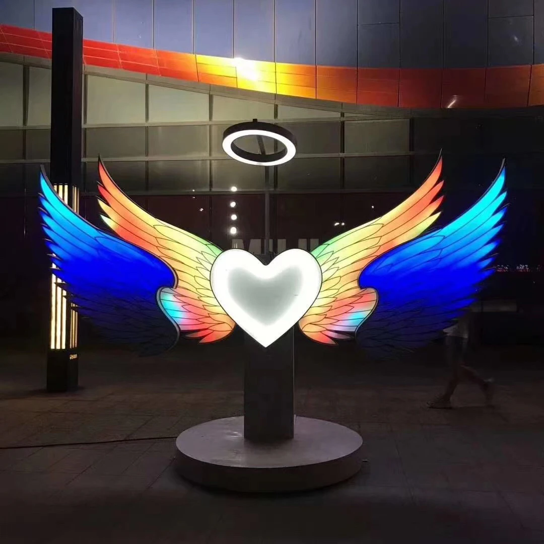 so-LED Flashing Angle Feather Wing  Party/road Decoration Popular Style Light up Flashing Wing Hot Sale！