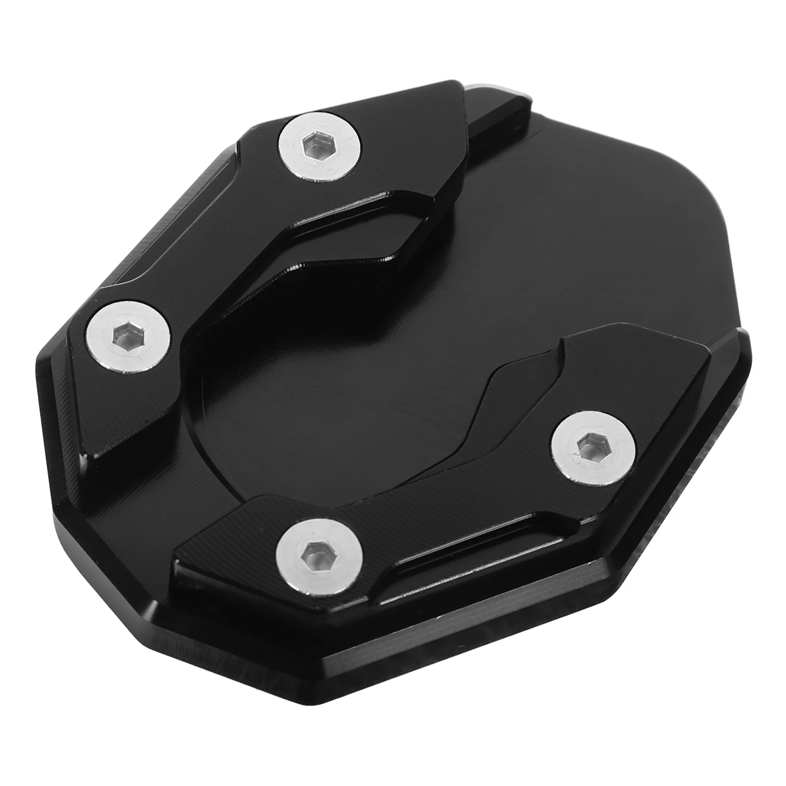 

Aluminum Alloy Motorcycle Side Kickstand Extension Pad Sturdy Anti-Slip Motorbike Support Plate Weather Resistant Dented Surface