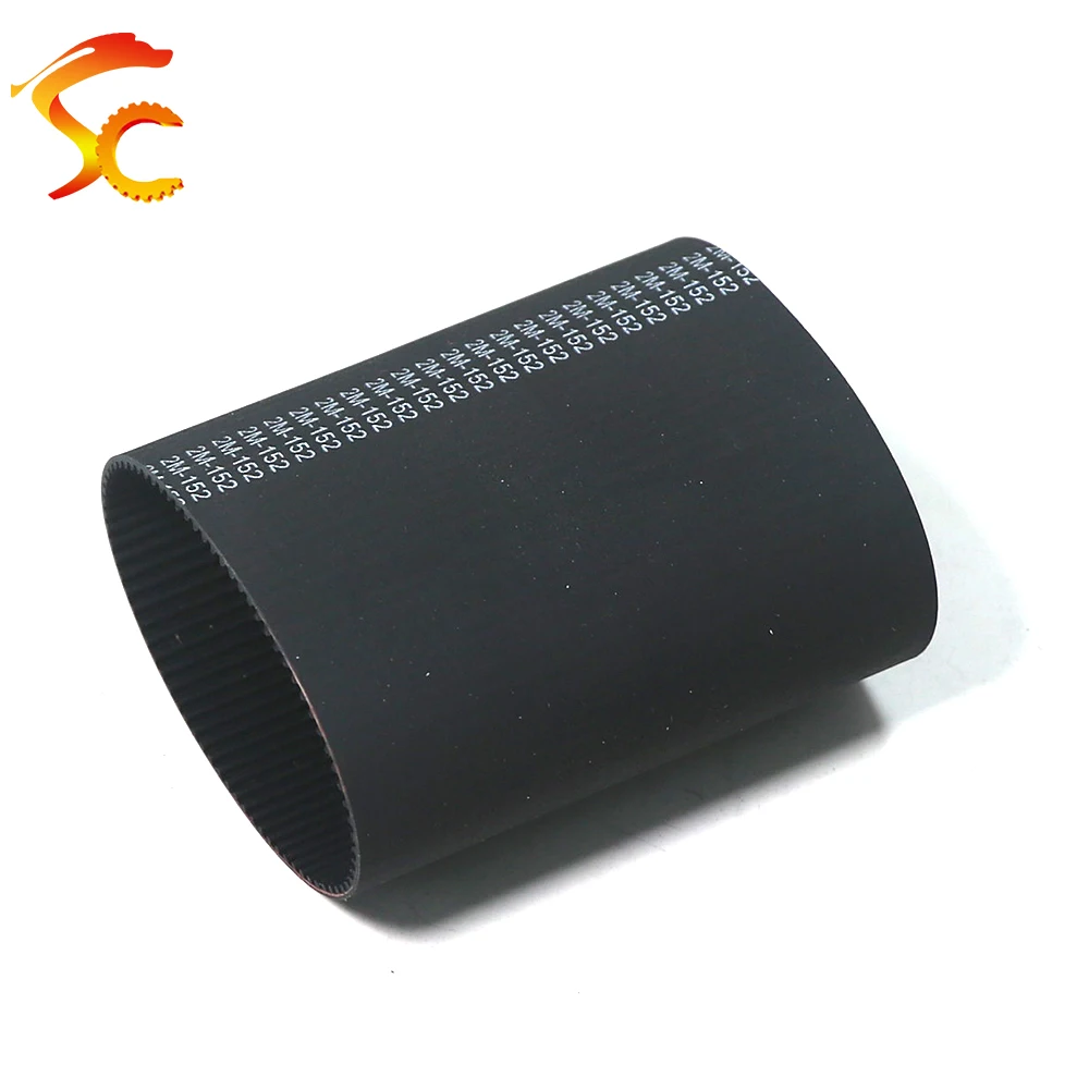 2 pz GT2/2M 152/154/156 cinghia ad anello chiuso cinghia dentata in gomma Denti 76/77/78 Lunghezza 152/154/156mm larghezza 3/6mm per stampante 3D