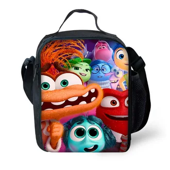Disney Insides Out 2 Child Insulated Large Capacity Bag for Boy Girl Student Outdoor Picnic Resuable Thermal Cooler Lunch Box