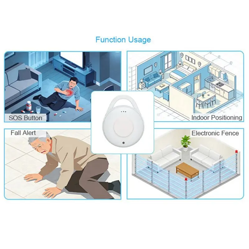 DT51 NRF54L BLE 6.2 Bluetooth Beacon Tag with Accelerometer Buzzer for Indoor Positioning IBeacon