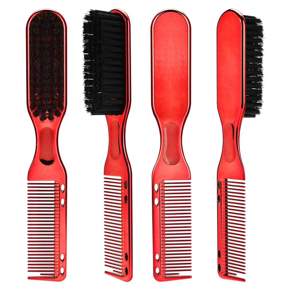 

Retro Double-Sided Comb Hairdressing Brush Soft Hair Cleaning Neck Duster Barber Tool for Salon Professional Hair Styling