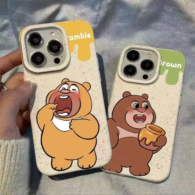 

Bear Graphic Phone Case for iPhone 16 15 14 13 12 11Plus Pro ProMax 13 12Mini X XS Max XR 7 8 Plus individuality cases