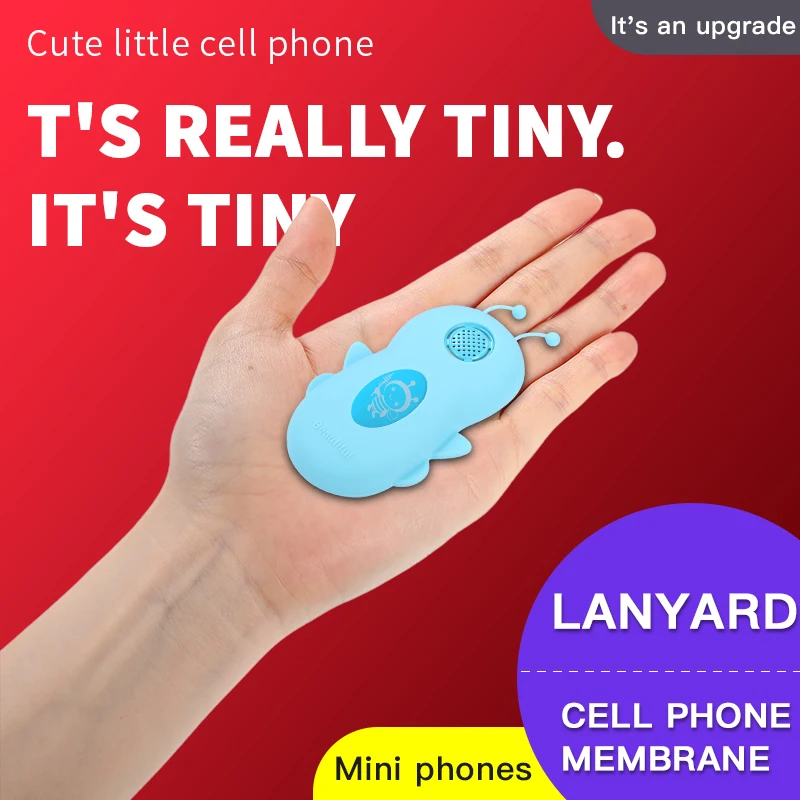 GSM 2G Cute Bee Shape Childrend Mobile Small Size Blacklist Dual Sim Cards Low Radiation Palm Phone For Kids Unlockded