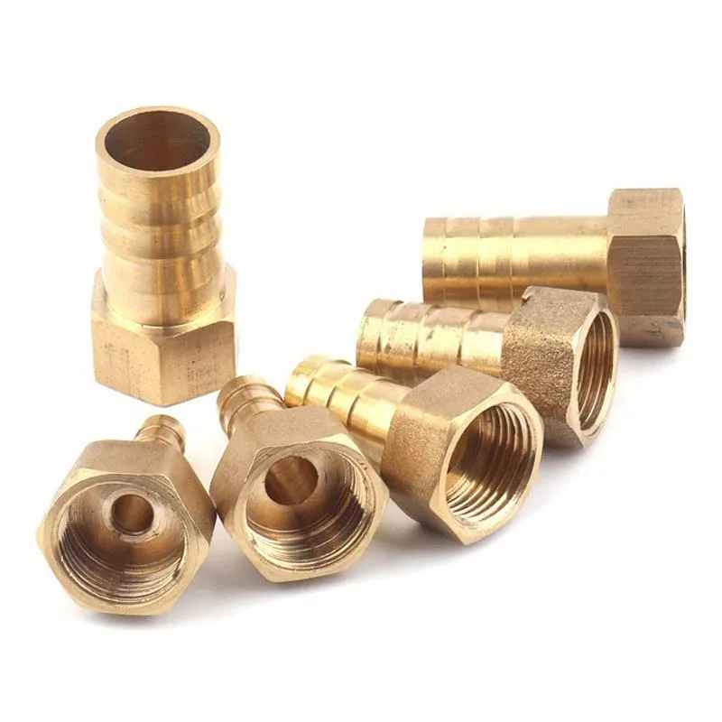 Full Copper  Pagoda Joint, Gas Joint, Green Head, Water Hose Quick Insert, Internal and External Thread Nozzle 2pcs