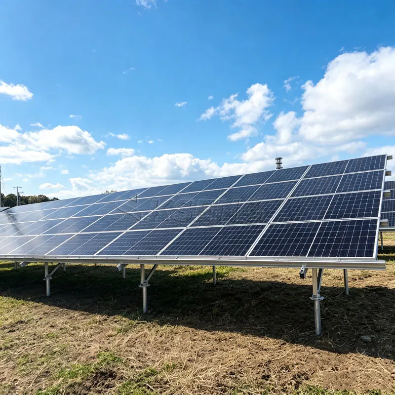 10 Years Warranty 2mw Ground Solar Energy Bracket Pv Ground Mounting Structures System with Ground Screw