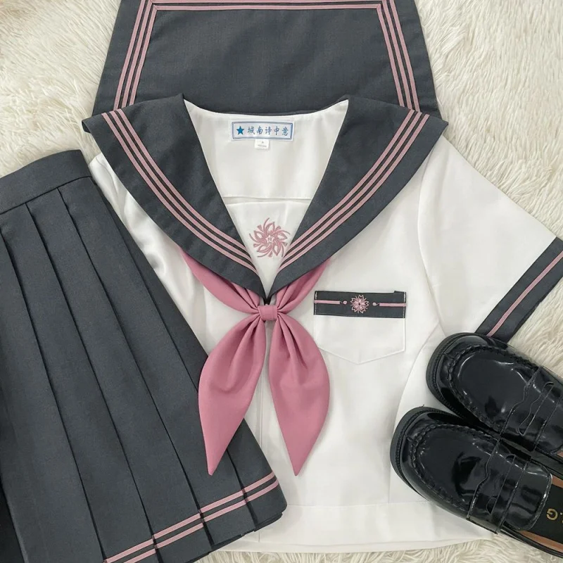 

[Year-Old Cherry] Chengnan Poem Zhongyi Original Japanese Orthodox Sailor Suit Jk Skirt Summer Autumn Long Short Sleeve Uniform