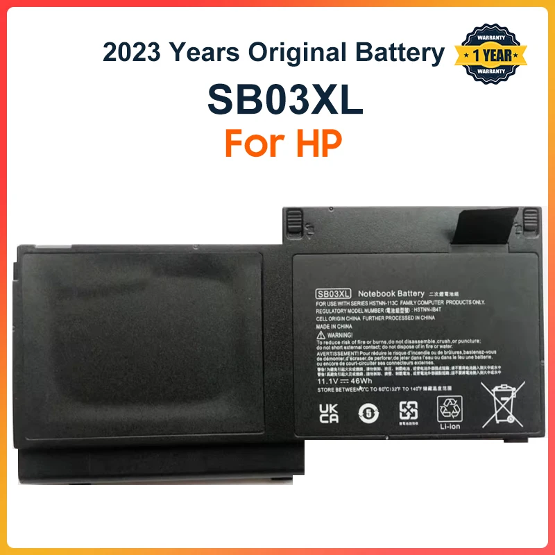 SB03XL Battery For HP EliteBook 820 720 725 G1 G2 HSTNN-IB4T 716726-1C1 HSTNN-LB4T SB03046XL 717378-001 11.25V 46WH