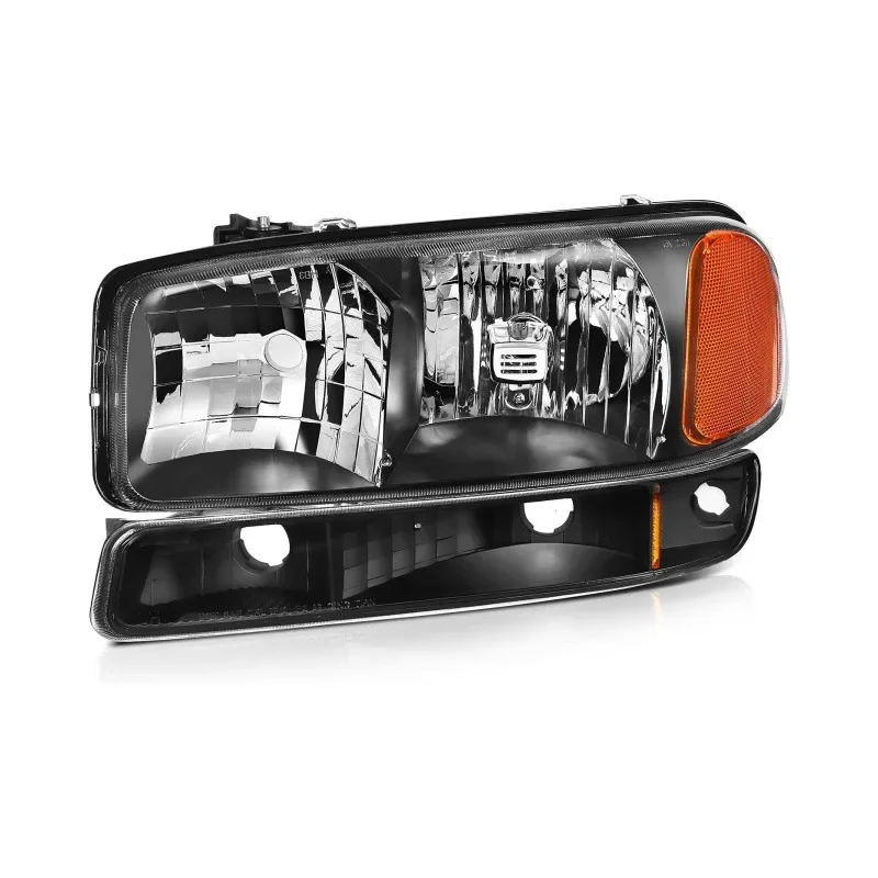 Picture 5: 1 Pair 2X Headlight Head Light for GMC Sierra 1500 Yukon 1999 2000 2001 2002 2003 2004 2005 2006  Without Light