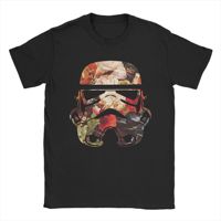 Novelty Floral Print Stormtrooper Stars Wars T Shirt Unisex 100%Cotton Short Sleeve  Round Neck Summer Tops