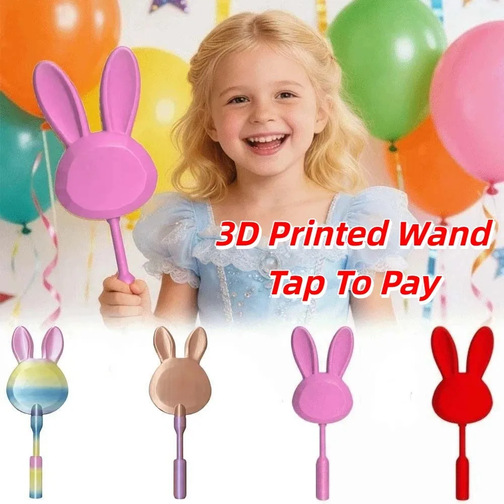 

Creative 3D Printed Wand Tap To Pay Portable Rainbow Color Contactless Payment Sleeve Lightweight Candy Color