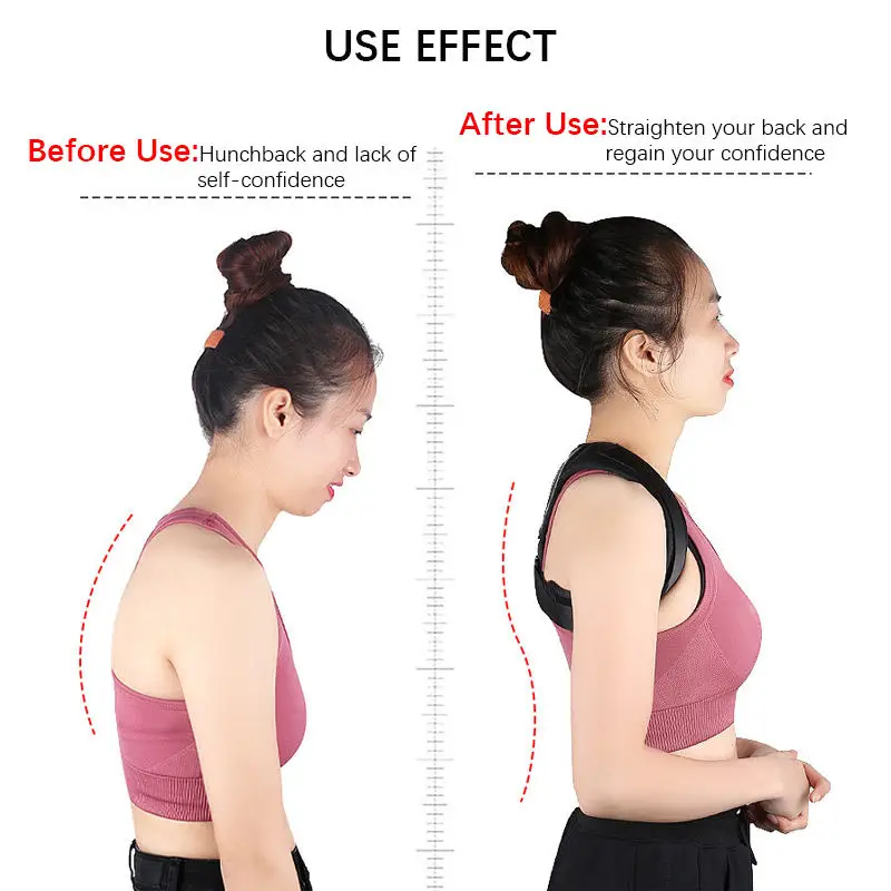 Effective Comfortable Posture Corrector for Shoulder and Back Pain Relief, Upper Back Brace Support for Posture under Clothes