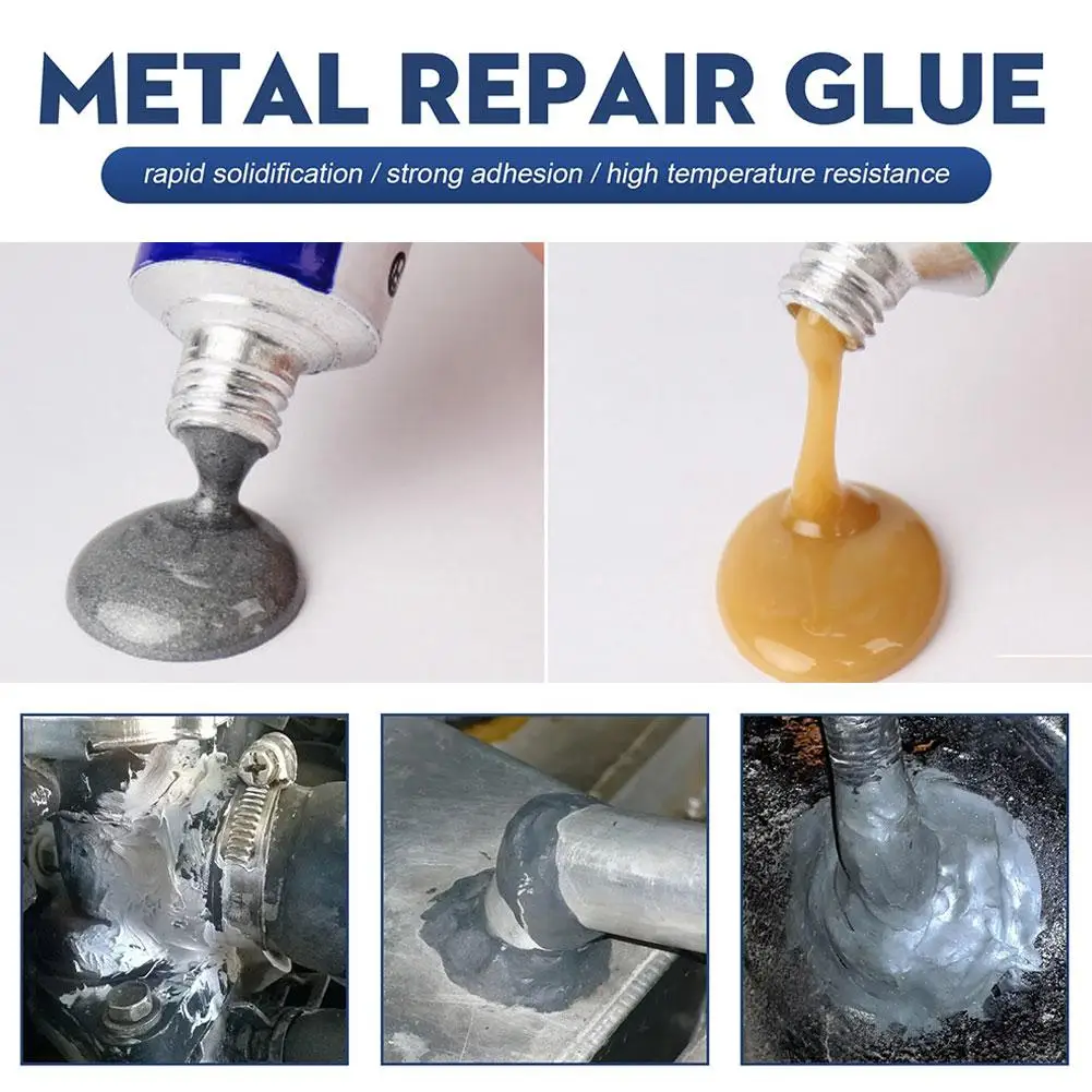 

AB Super Metal Repair Glue High Temperature Casting Glue Adhesive Heat Strength Sealant High Industrial Welding Resistant C B3Z0