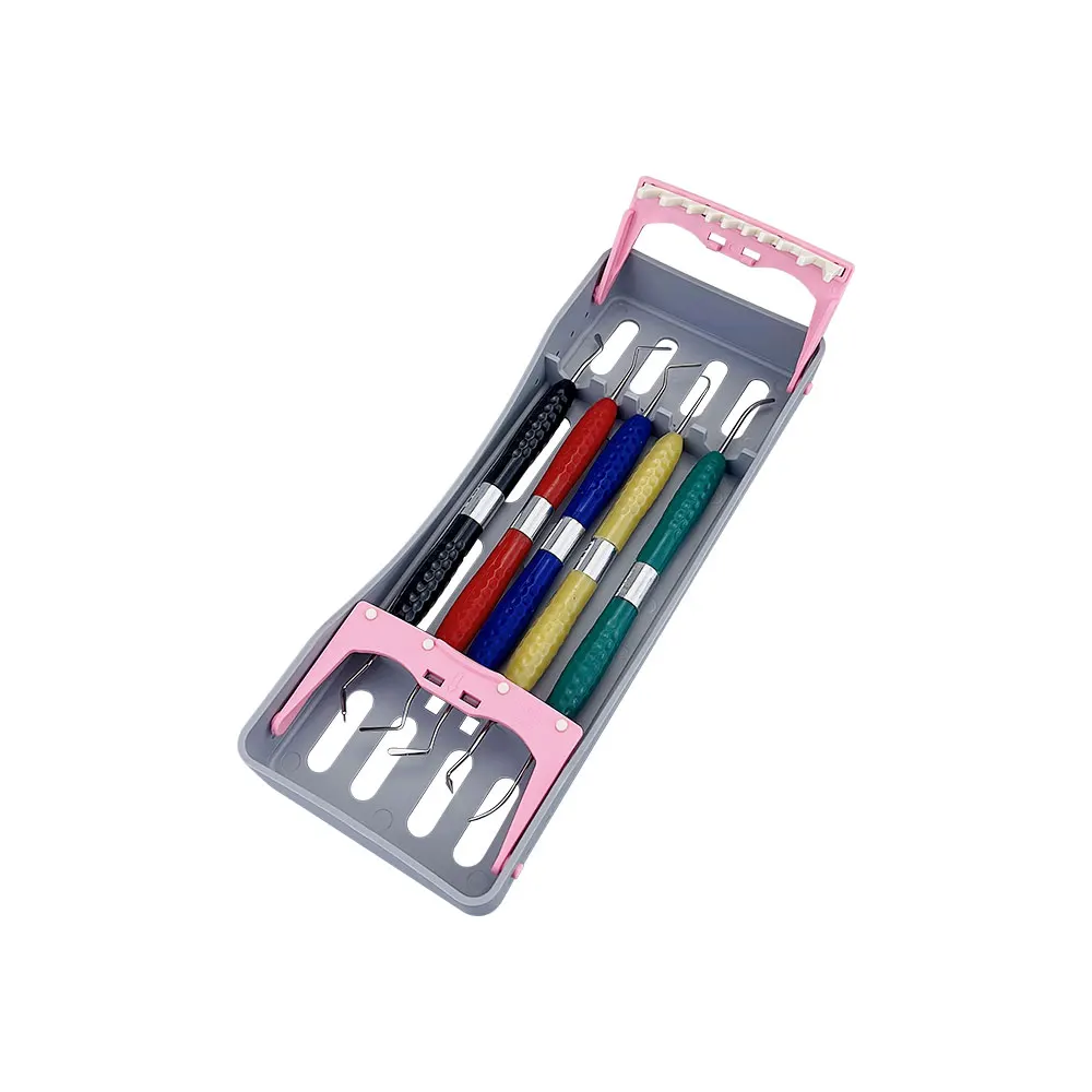 1pcs 5/10 Holders Dental Sterilization Box For Instruments Autoclavable Plastic Disinfection Tray Box Rack Plate Dentistry Tools