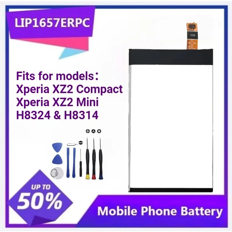 1PCS LIP1657ERPC High Quality Battery for Sony Xperia XZ2 Compact XZ2 Mini H8324 H8314 SO-05K 2870mAh 11.1Wh Bateria 3.85V