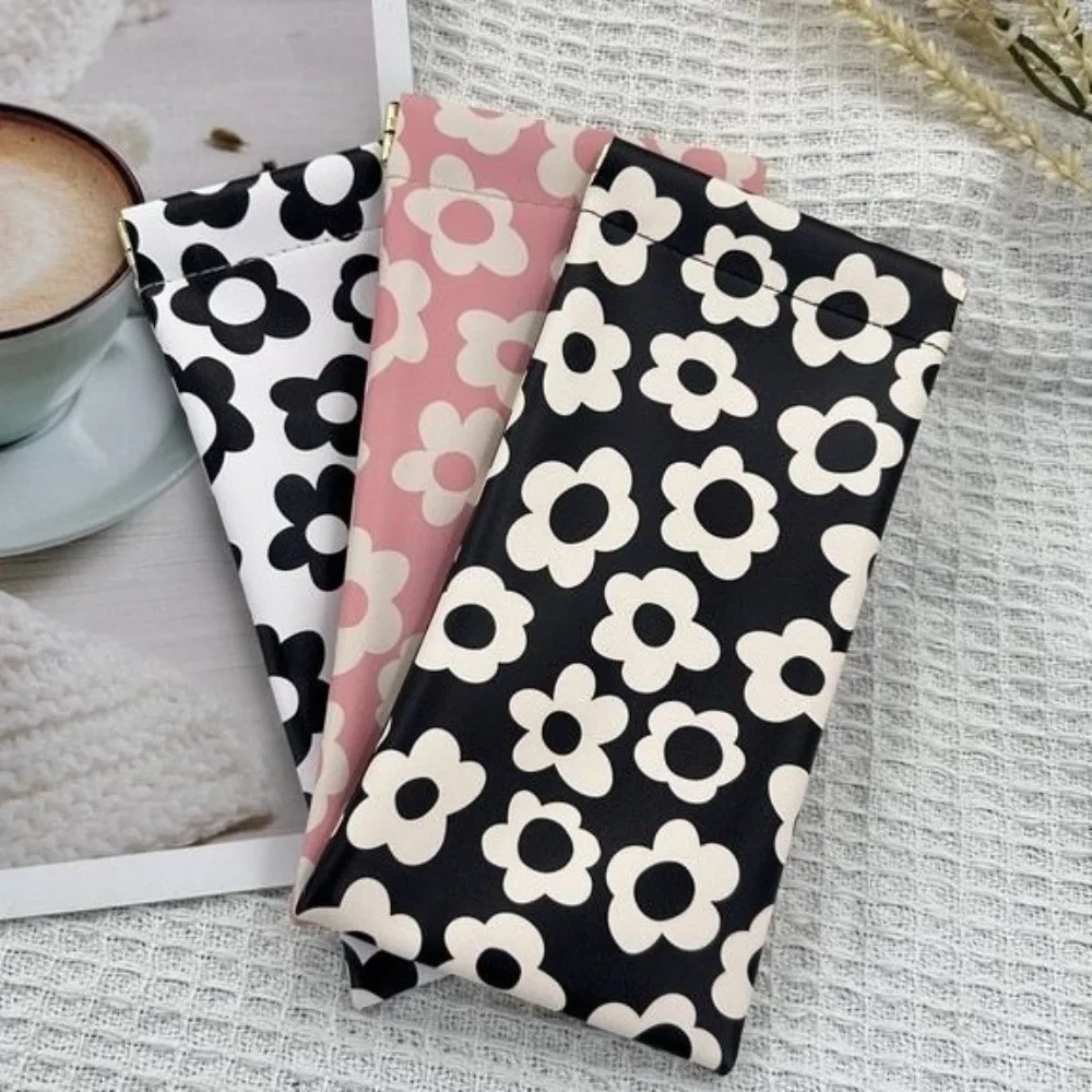 حافظة نظارات شمسية للإغلاق التلقائي من جلد البولي يوريثان، غطاء حماية للنظارات الشمسية الناعمة، حقيبة تخزين النظارات المقاومة للماء