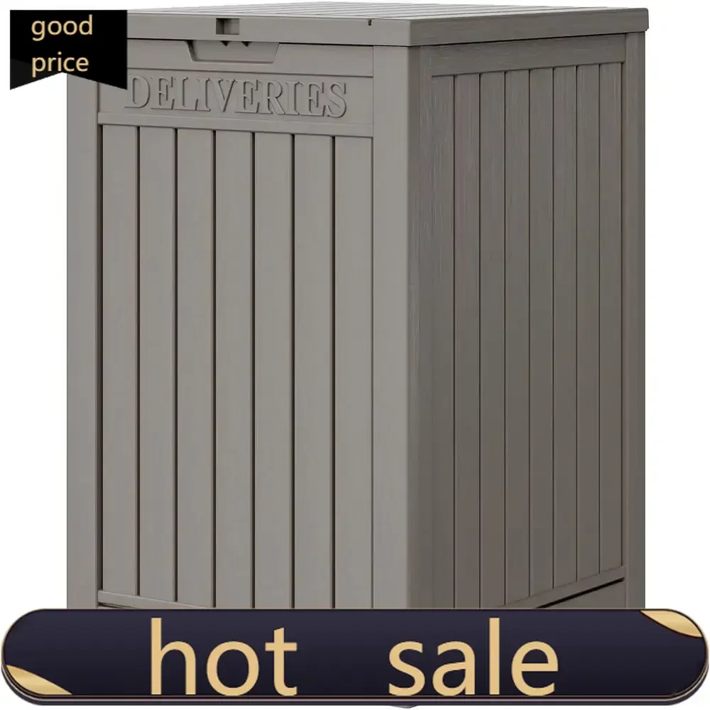 

Популярный и надежный уличный ящик для доставки Activity Price PopularSecure на 48 галлонов с двойными стенками из полимерной смолы, водонепроницаемой платформой и замком