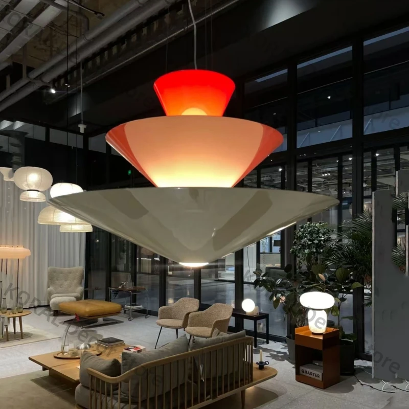 Creative LED Dining Table Hanging Lamp Danish Colorful Gyro Pendant Light Living Room Interio Nordic Kitchen Island Pendant Lamp