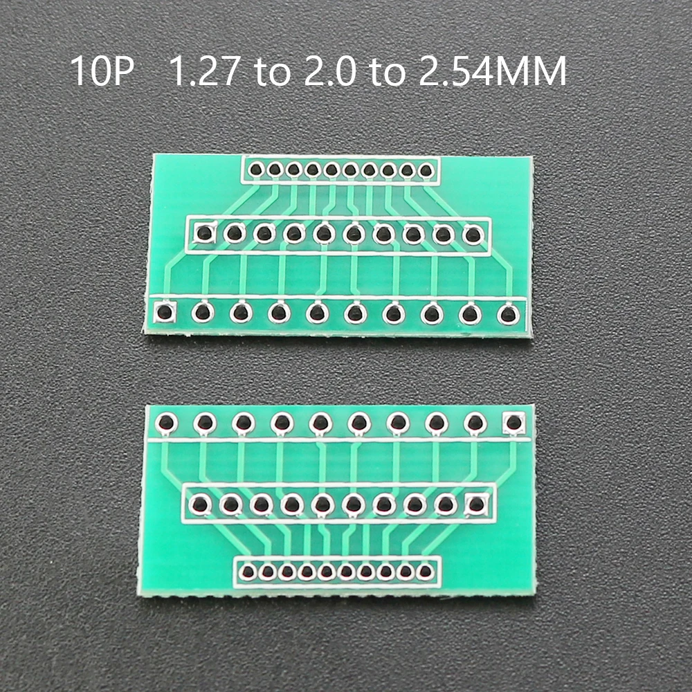 単列および2列ピンPCBアダプターボード、トランスファープレートコンバーター、1.27mm、2.0mm、2.54mm、1個