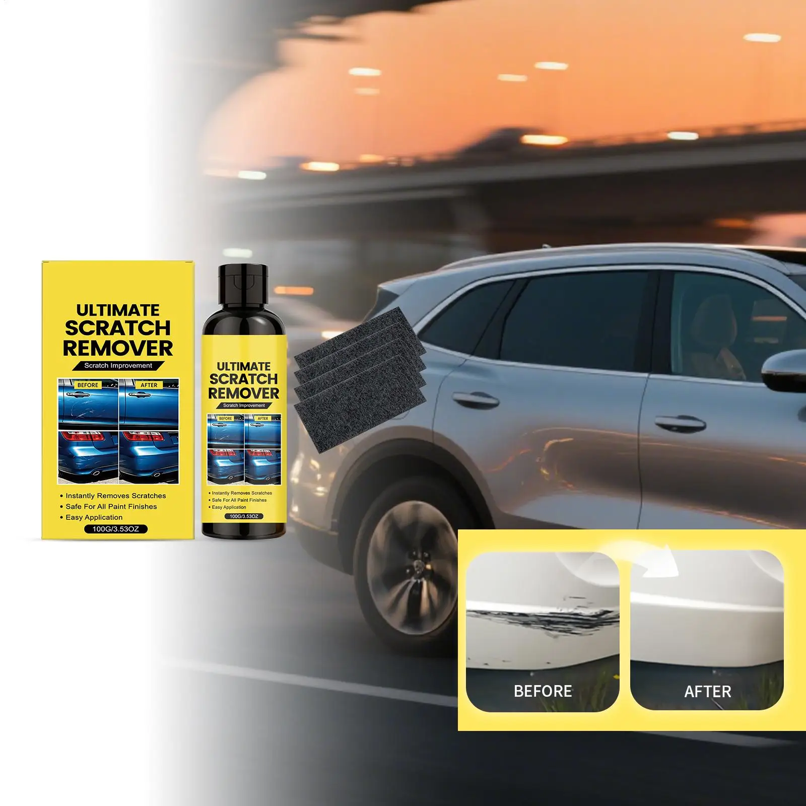Car Scratch Remover for Autos Body Paint Scratch Care Auto Car Care Polishing and Polishing Compound Paste Car Paint Repair