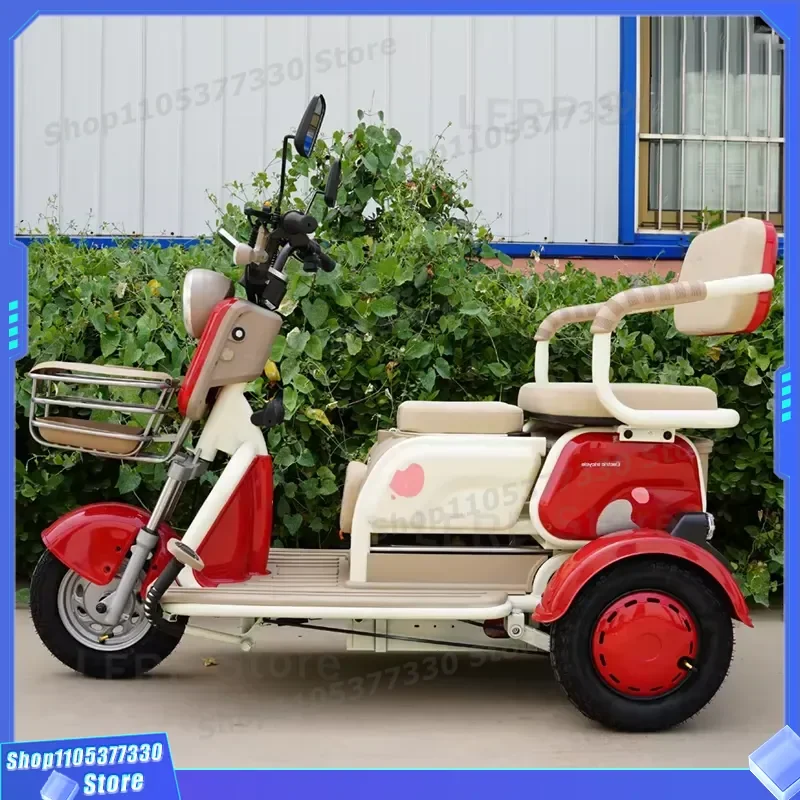 1000W Electric Tricycle for Adults Open Three Seat E Trike 50-70km Range Wholesale Price Powerful Motor Cargo Passenger