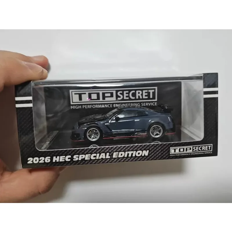 HEC Beijing TOP SECRET 1/64 alloy Nissan GT-R R35 simulation car model car figure for adult collection, gift for boys.