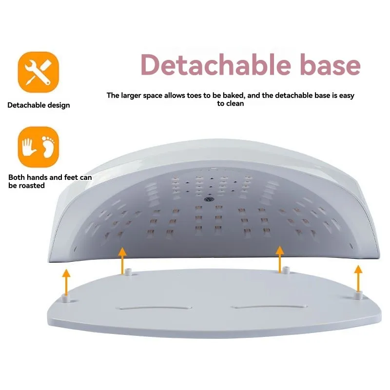 

BABZ-UV светодиодная лампа для ногтей 72 светодиода с ЖК-экраном, 4 настройки таймера, сушилка для ногтей, салонный инструмент для быстрого высыхания гель-лака для ногтей, вилка стандарта США