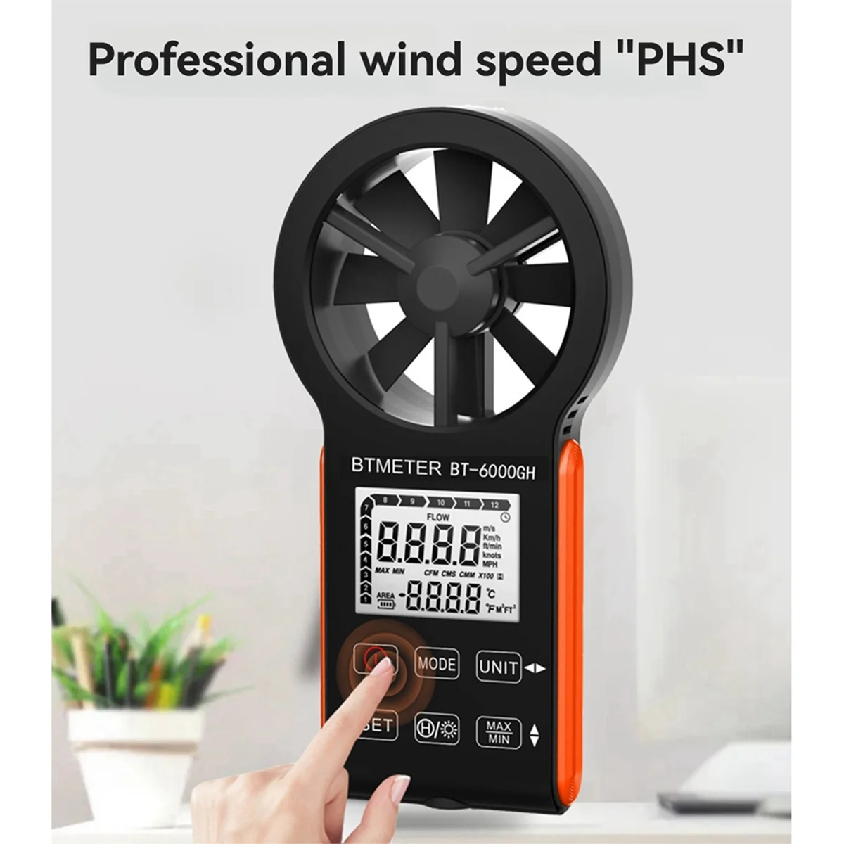 2025 New  Wind Speed Wind Volume Anemometer Intelligent High Precision Digital Anemometer Handheld Air Volume Tester