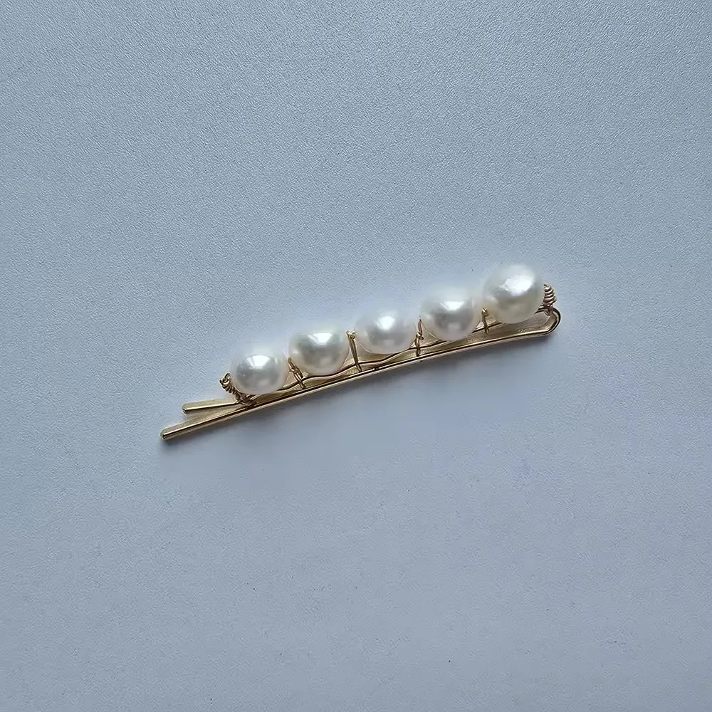 SLBRIDAL Trendige Funkelnde Blumen-Süßwasserperlen Mädchen Haarspangen Barrettes Damen CZ Bobby Pins Haarklammern Haaraccessoires – Detail 11