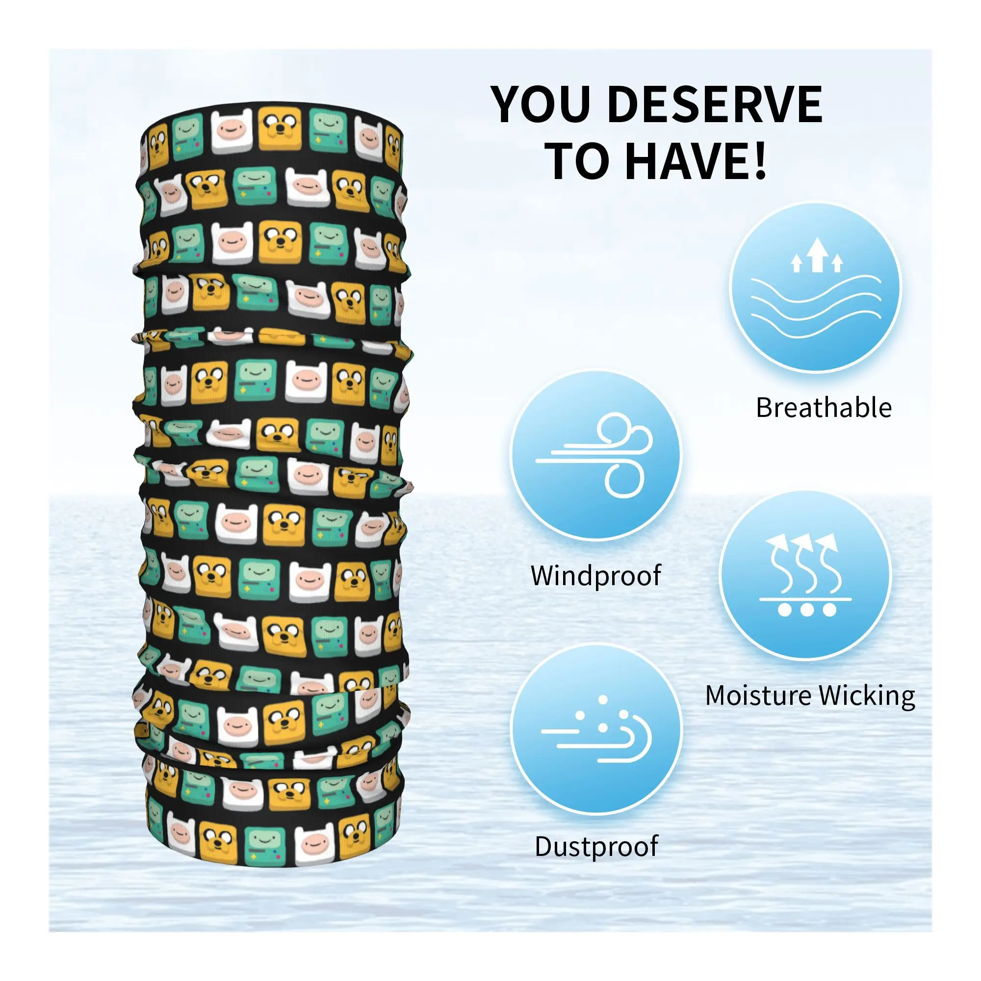 ジェイク、フィン、Bmo バンダナ ネックゲートル プリント マスク スカーフ 多用途 フェイスマスク ランニング メンズ レディース 大人 通気性