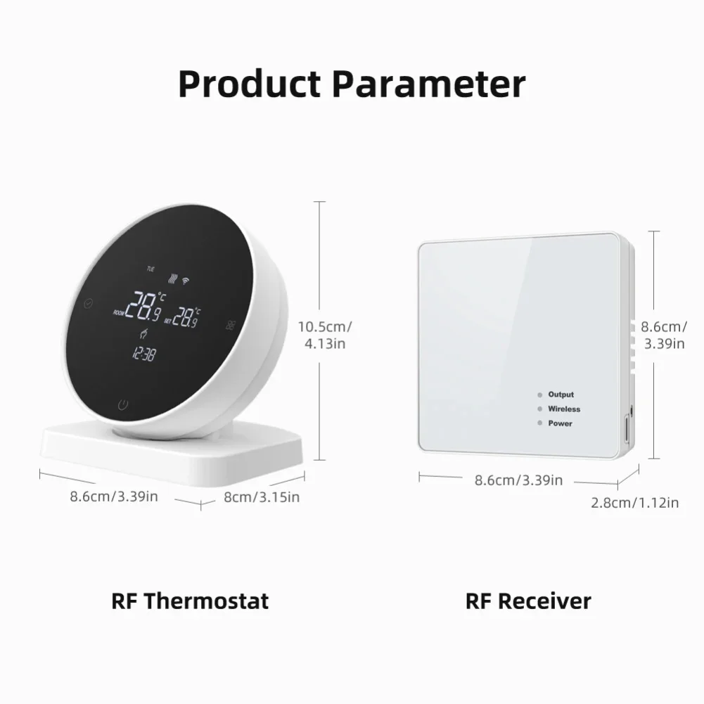 Remote Control Thermostat Smart Temperature Controller Home Comfort Control 3A Load Current Flexible Programming Options